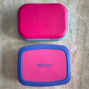 Set Of 2 Bentgo Leak Proof 4 & 5 Compartment Lunch Boxes, BPA Free, EUC